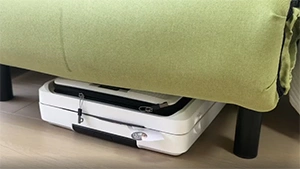 Maleta plegable con apertura lateral