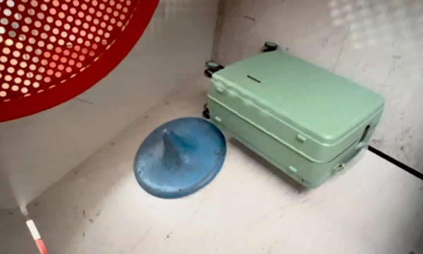 Prueba de caída del equipaje