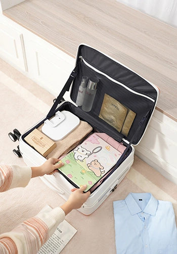 Maleta con apertura dual