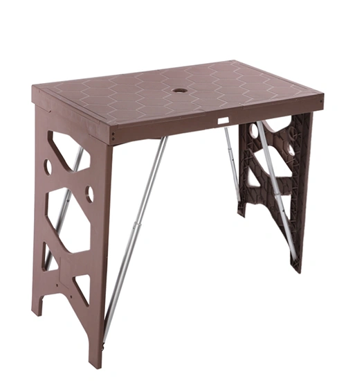 Juego de mesa y sillas plegables rectangulares